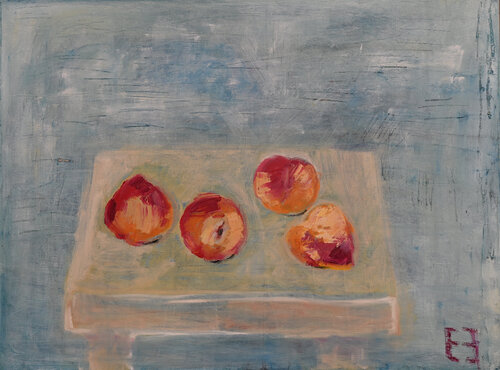 New season of peaches di Elena Zapassky, Pittura in vendita su Singulart