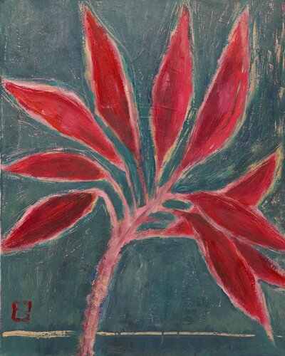 My beloved home plant de Elena Zapassky, Pintura a la venta en Singulart