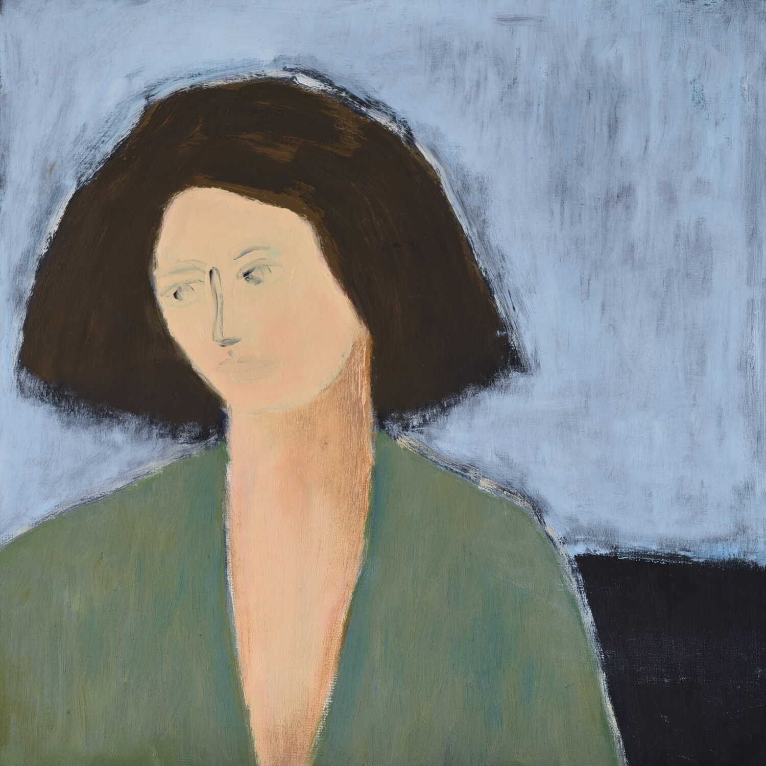Icon like portrait Elena Zapassky