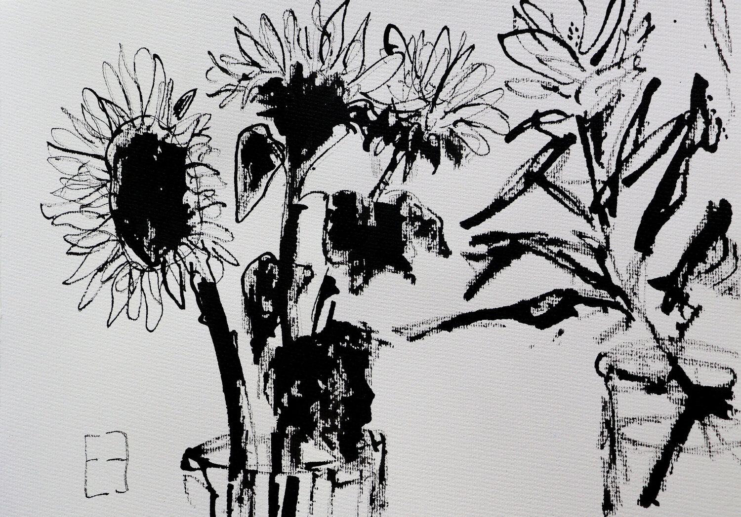 Flowers in ink Elena Zapassky