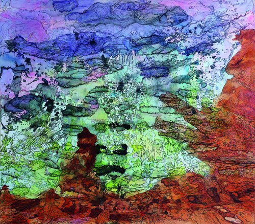 Landscape 2 van Mikel van Gelderen, Schilderij te koop op Singulart