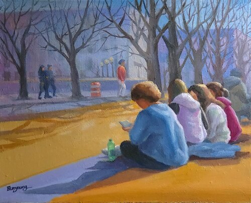 warm day by Eunyoung Yun, Painting for Sale on Singulart