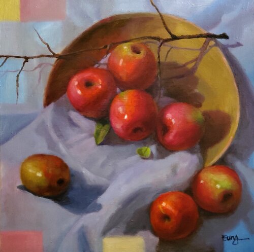 apple rest by Eunyoung Yun, Painting for Sale on Singulart