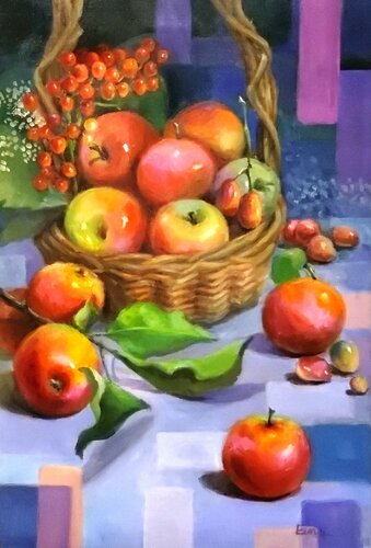 Apples of Thanksgiving Joy by Eunyoung Yun, Painting for Sale on Singulart