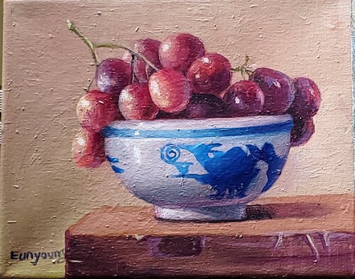 Still Life with Grapes by Eunyoung Yun, Painting for Sale on Singulart