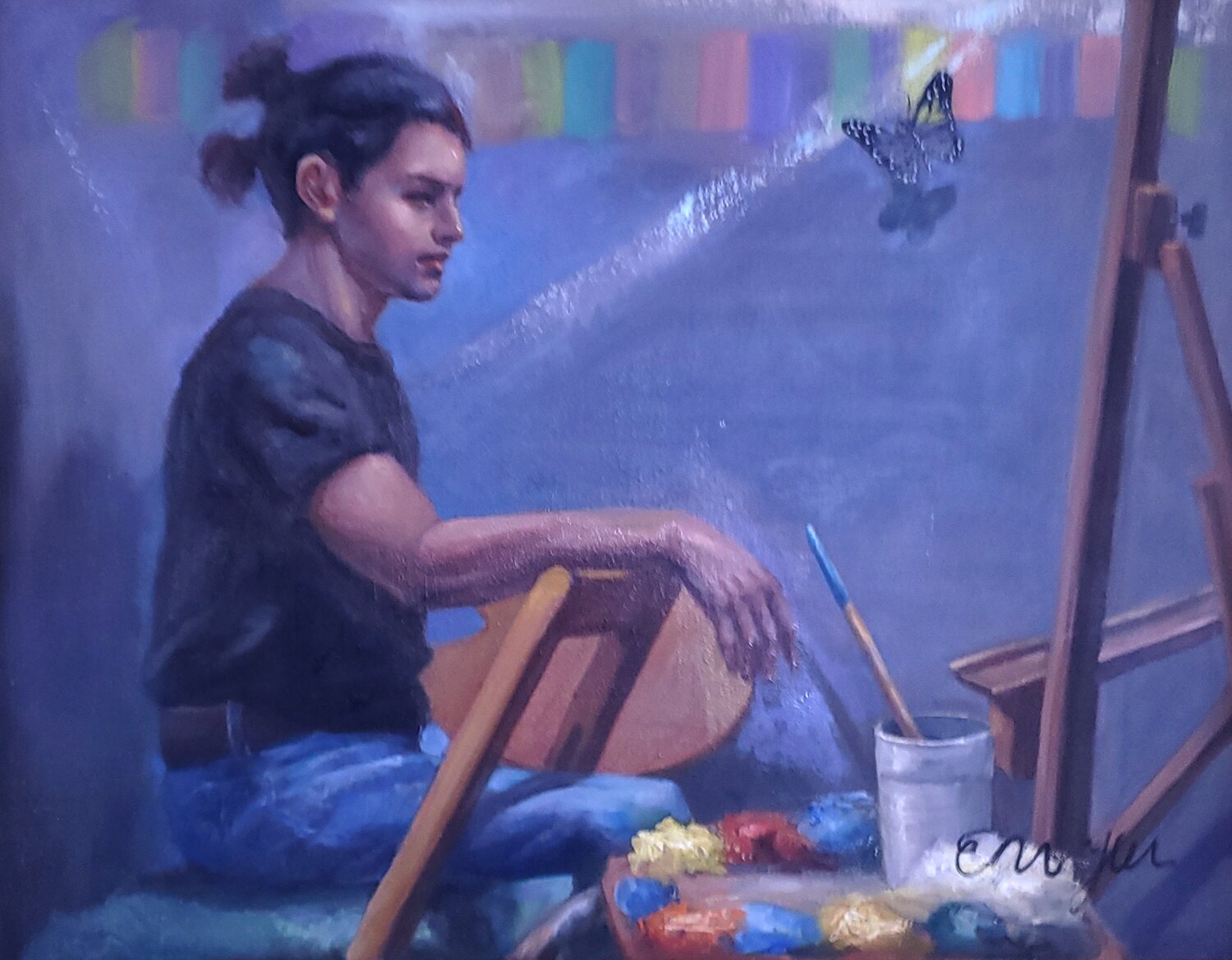 befor the painting Eunyoung Yun