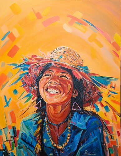 THE SMILE OF ECUADOR by Svetlana Sokolova, Painting for Sale on Singulart
