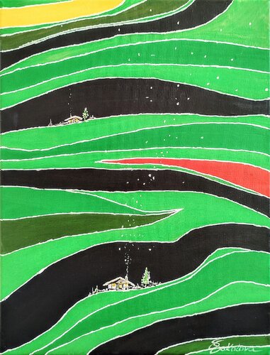 GREEN HILLS von Svetlana Sokolova, Malerei kaufen auf Singulart