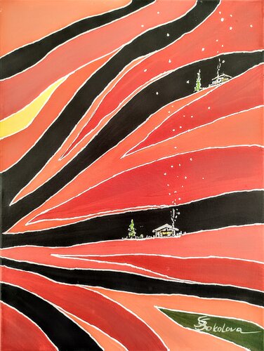 HOT HILLS van Svetlana Sokolova, Schilderij te koop op Singulart