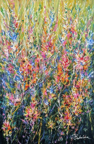 GOLDEN MEADOW di Svetlana Sokolova, Pittura in vendita su Singulart