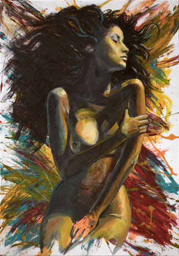 Wild Blossom de Michel Devanakis, Pintura a la venta en Singulart