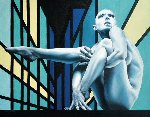 Bold Nude di Michel Devanakis, Pittura in vendita su Singulart