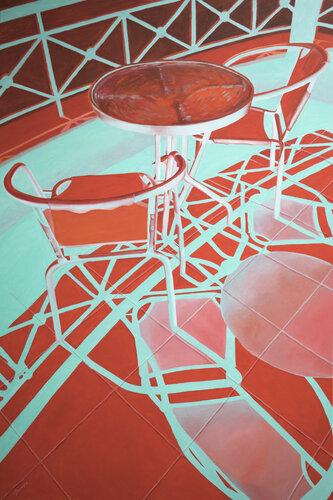 Psychedelic Balcony de Michel Devanakis, Pintura a la venta en Singulart