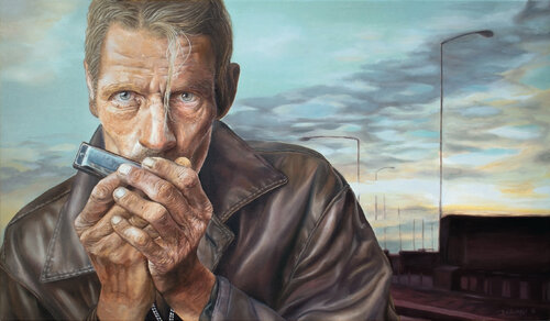 Homeless di Michel Devanakis, Pittura in vendita su Singulart