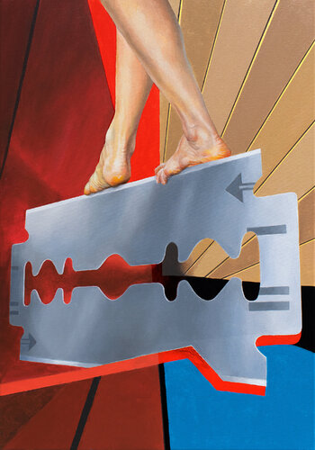 The Edge by Michel Devanakis, 油畫 for Sale on Singulart