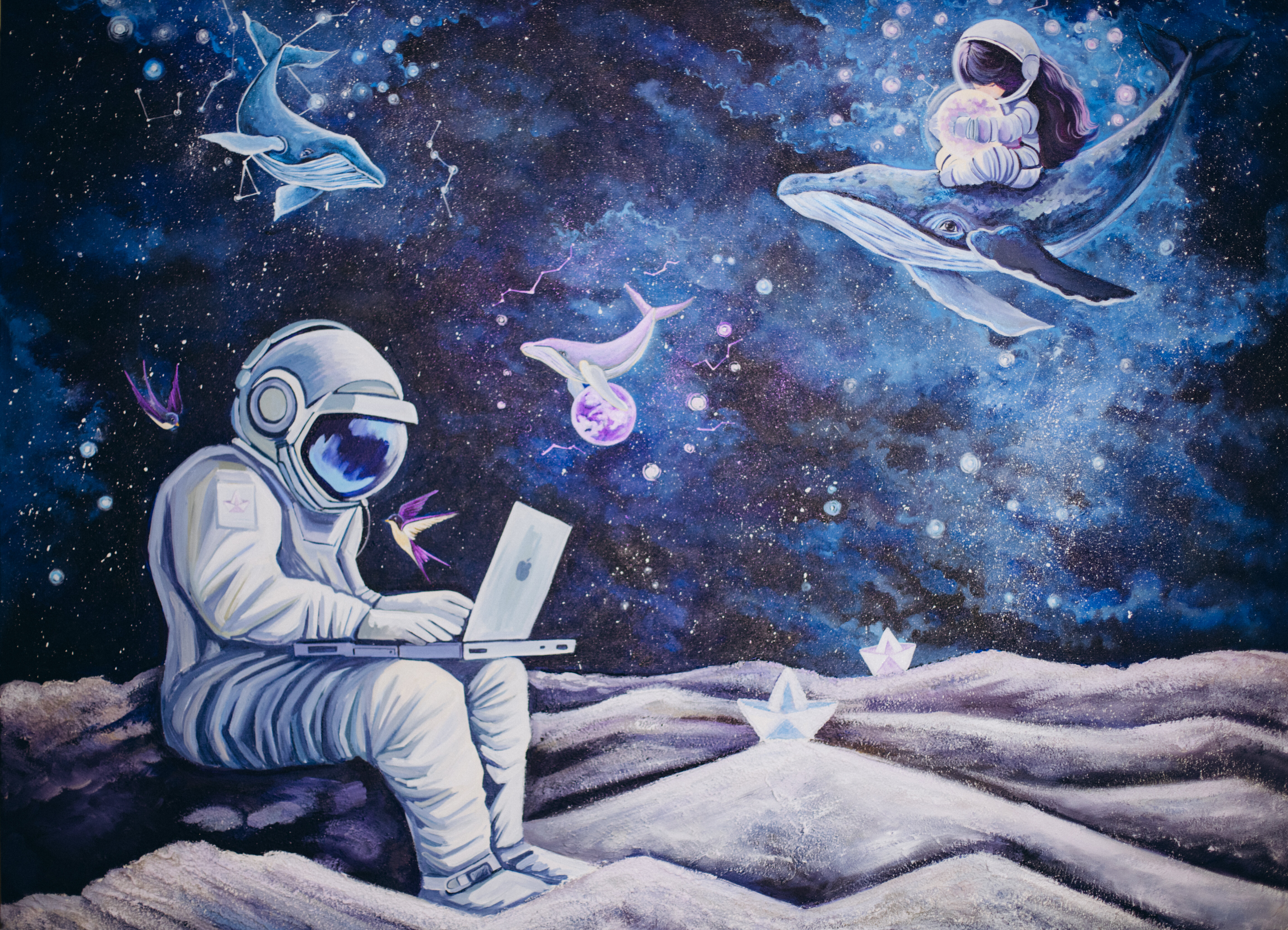 Astronautas en mundos diferentes