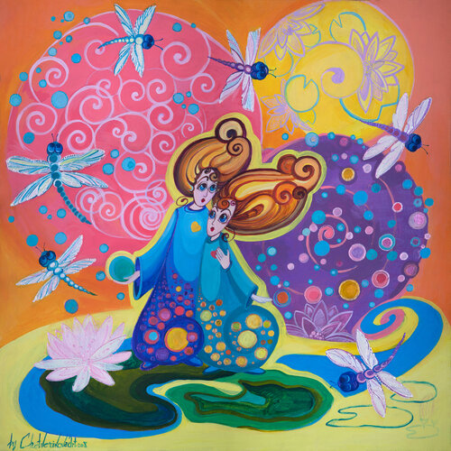 Interweaving of Souls di Oksana Chetverikova, Pittura in vendita su Singulart