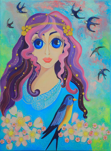The Goddess Zhiva by Oksana Chetverikova, Painting for Sale on Singulart