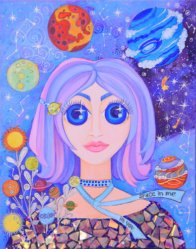 Space inside of me and you von Oksana Chetverikova, Malerei kaufen auf Singulart