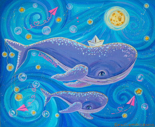 Naive dreams von Oksana Chetverikova, Malerei kaufen auf Singulart