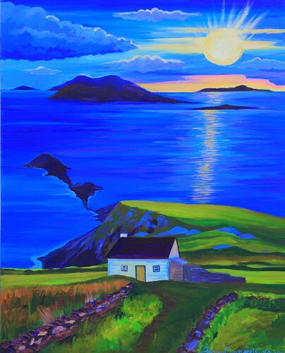 The morning after the rain di Oksana Chetverikova, Pittura in vendita su Singulart