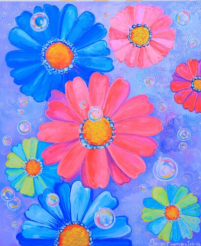 Colorful pleasure di Oksana Chetverikova, Pittura in vendita su Singulart
