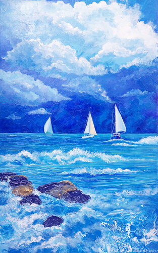 The way home by Oksana Chetverikova, Painting for Sale on Singulart
