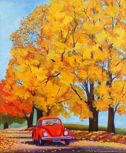 Autumn is sweet as honey, warm as the sun von Oksana Chetverikova, Malerei kaufen auf Singulart