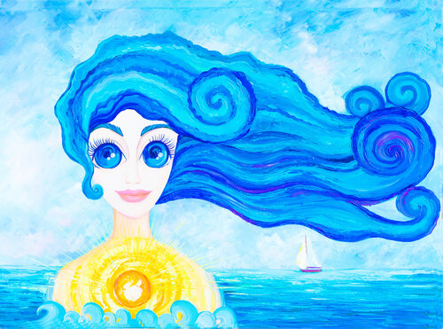 Sun inside par Oksana Chetverikova, Peinture en vente sur Singulart