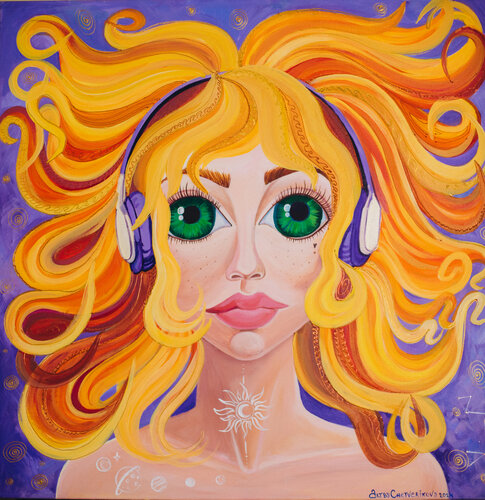 She is a phoenix di Oksana Chetverikova, Pittura in vendita su Singulart