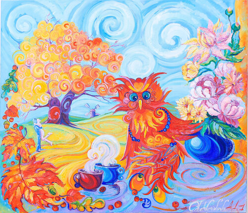 Autumn love van Oksana Chetverikova, Schilderij te koop op Singulart