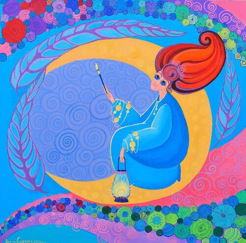 Muse par Oksana Chetverikova, Peinture en vente sur Singulart
