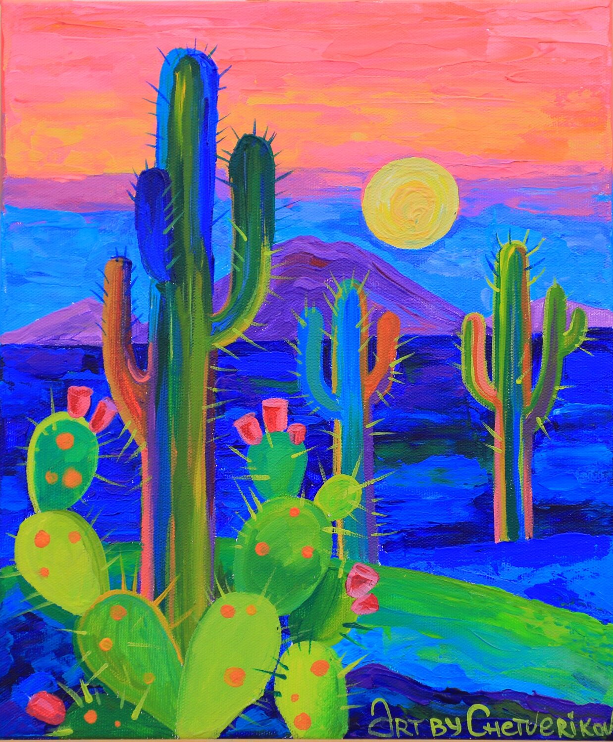 The colorful sunset Oksana Chetverikova