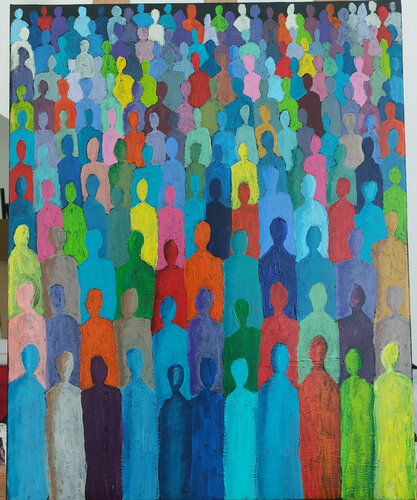 Diversiteit #11 von Mieke Van Cauter, Malerei kaufen auf Singulart