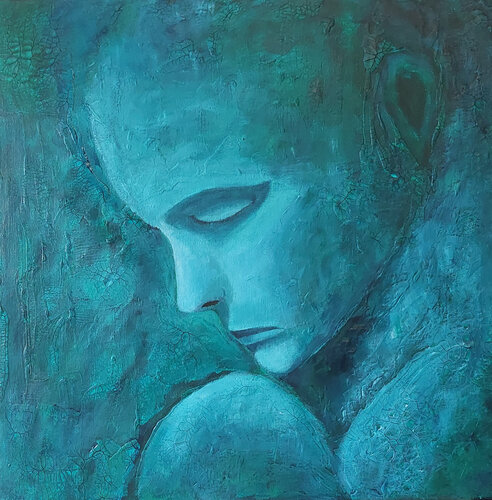 The art of humility, in silence great... von Mieke Van Cauter, Malerei kaufen auf Singulart