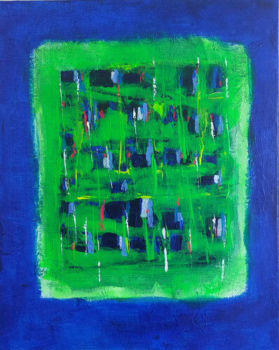 Inside the Walls, Beyond the World von Mieke Van Cauter, Malerei kaufen auf Singulart