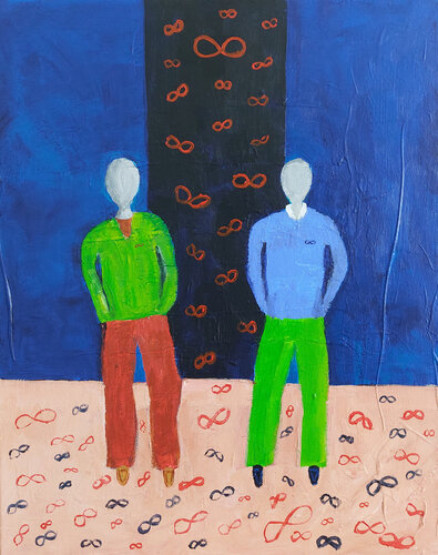 Infinitely Connected van Mieke Van Cauter, Schilderij te koop op Singulart