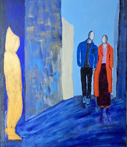 The Golden Witness von Mieke Van Cauter, Malerei kaufen auf Singulart