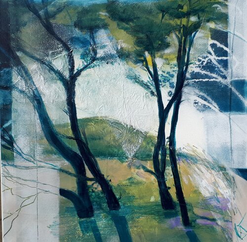 "danish landscape 1" von Monika Stoffel, Malerei kaufen auf Singulart