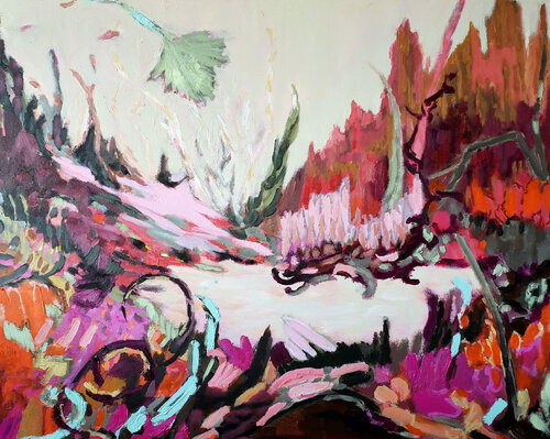 Wildsee van Birgit Huttemann-Holz, Schilderij te koop op Singulart
