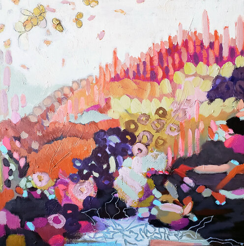 It is so hot here van Birgit Huttemann-Holz, Schilderij te koop op Singulart