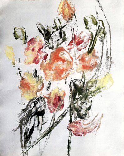 Fleur VII von Birgit Huttemann-Holz, Werk auf Papier kaufen auf Singulart