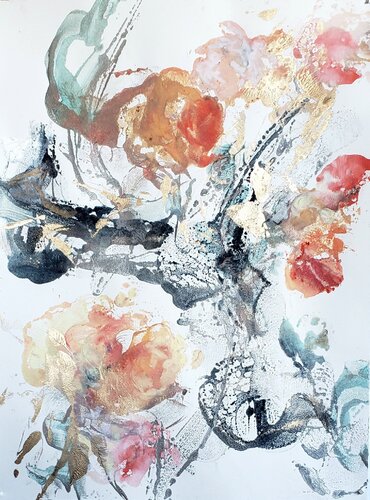 Fleur XIX von Birgit Huttemann-Holz, Werk auf Papier kaufen auf Singulart