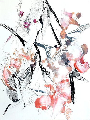 Fleur/ Under my Skin II van Birgit Huttemann-Holz, Werk op papier te koop op Singulart
