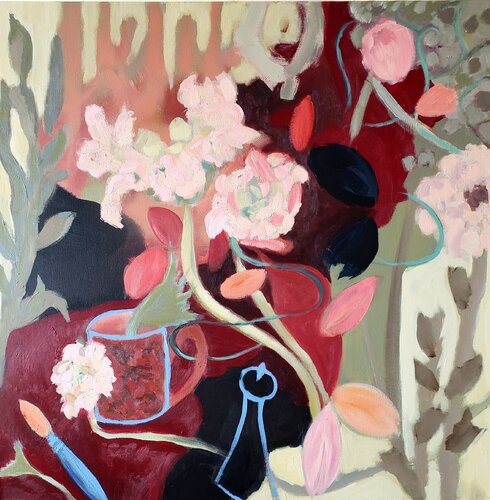 My Diningroom Table III van Birgit Huttemann-Holz, Schilderij te koop op Singulart