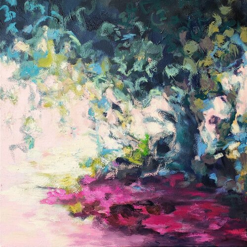 Pink Island von Birgit Huttemann-Holz, Malerei kaufen auf Singulart