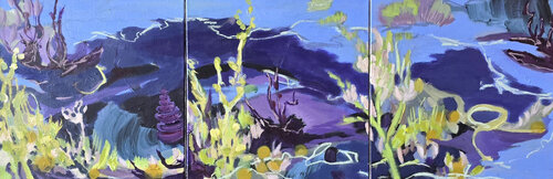 I Found my place (Triptych) van Birgit Huttemann-Holz, Schilderij te koop op Singulart