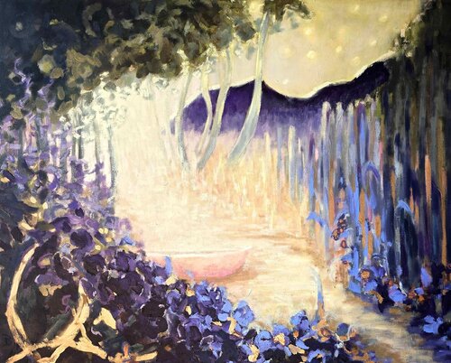Out of Nowhere van Birgit Huttemann-Holz, Schilderij te koop op Singulart