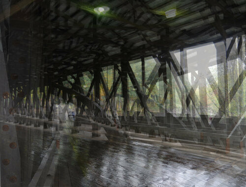 Covered bridge, New England John Brooks