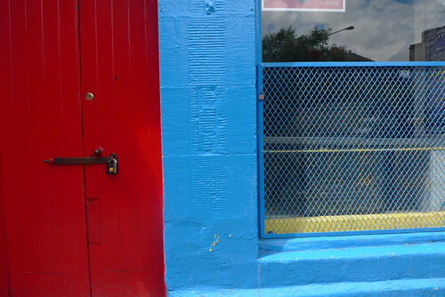 Red and Blue Pizza shop John Brooks